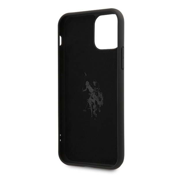 US Polo USHCN65SLHRBK iPhone 11 Pro Max czarny/black Silicone Collection 3