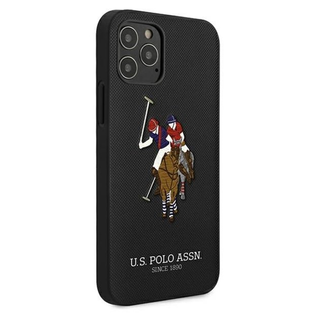 US Polo USHCP12MPUGFLBK iPhone 12/12 Pro 6.1  black/black Polo Embroidery Collection 3