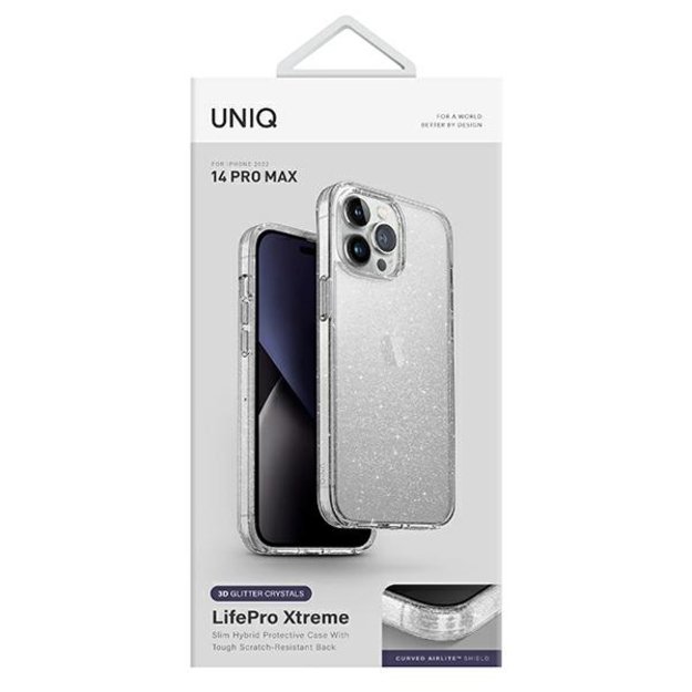 Uniq LifePro Xtreme case for iPhone 14 Pro Max - transparent silver 6
