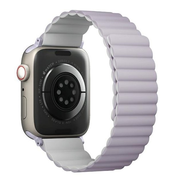 Uniq Revix strap for Apple Watch 1/2/3/4/5/6/7/8/SE/SE2/Ultra 42/44/45/49mm - lilac-white 2