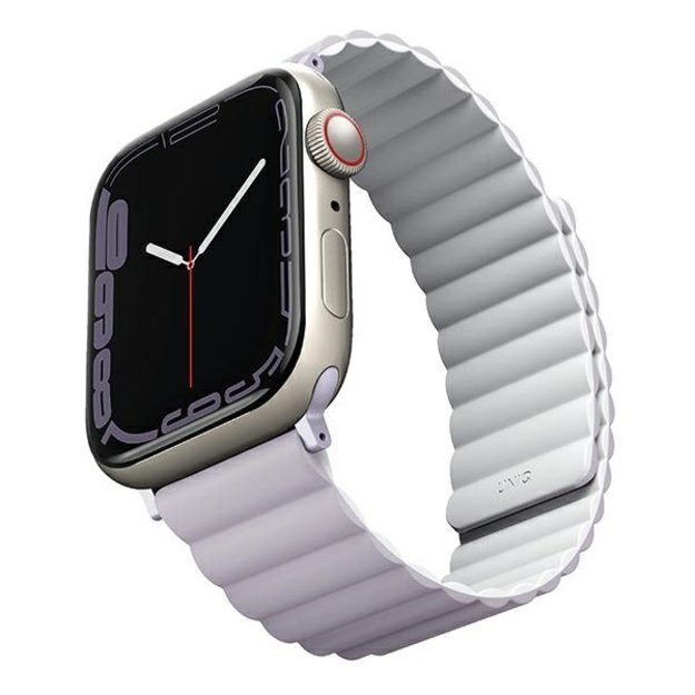 Uniq Revix strap for Apple Watch 1/2/3/4/5/6/7/8/SE/SE2/Ultra 42/44/45/49mm - lilac-white 1