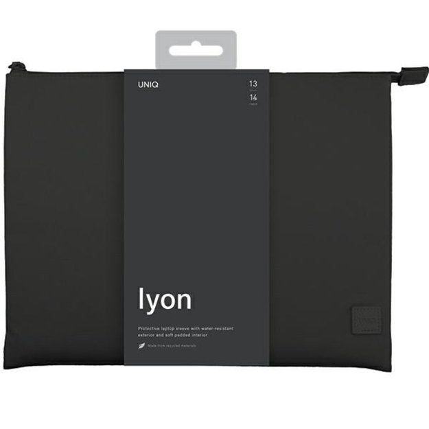 Uniq Lyon Waterproof RPET case for a 14&quot  laptop - black 2