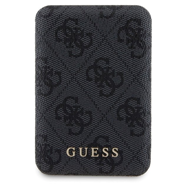 Guess 4G Metal Logo case set for iPhone 15 + 5000mAh MagSafe power bank - black 7