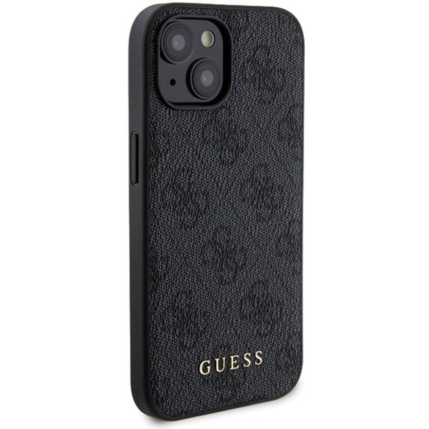 Guess 4G Metal Logo case set for iPhone 15 + 5000mAh MagSafe power bank - black 3