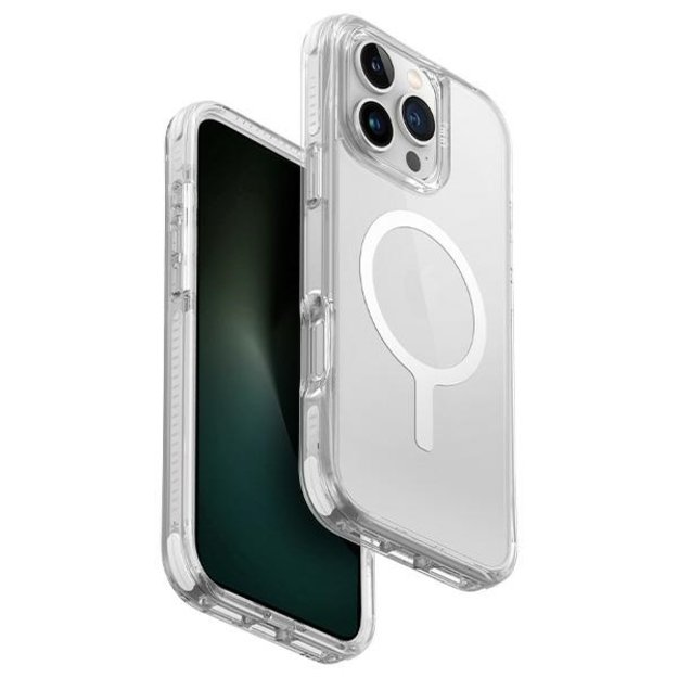 Uniq Combat iPhone 16 Pro 6.3&quot  Magclick Charging case white/lume white