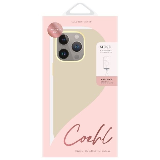 Uniq Coehl Muse Magnetic Charging Case for iPhone 16 Pro - Beige 5