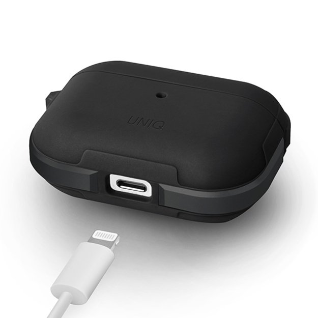 Uniq Valencia AirPods Pro Case Black/Midnight Black Antimicrobial 1