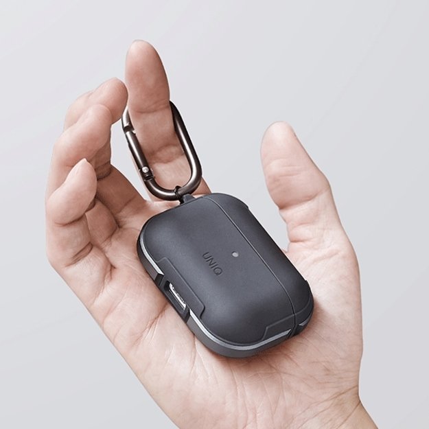 Uniq Valencia AirPods Pro Case Black/Midnight Black Antimicrobial 3