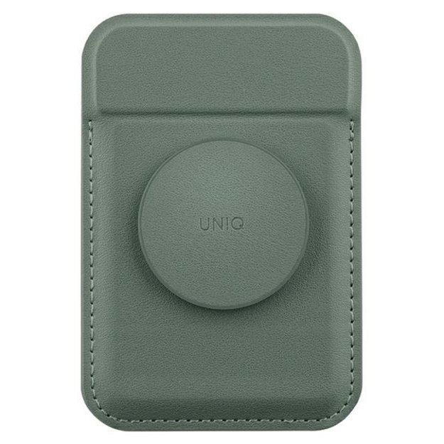 Uniq Flixa Magnetic Card Wallet with Stand Green/Lichen Green MagSafe