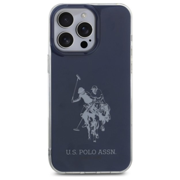 US Polo USHCP15XTPUHRBV iPhone 15 Pro Max 6.7&quot  blue/blue Shiny Big Logo 2