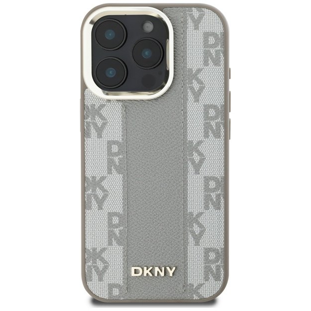 DKNY Checkered Pattern Magsafe iPhone 16 Pro Case - Beige 2