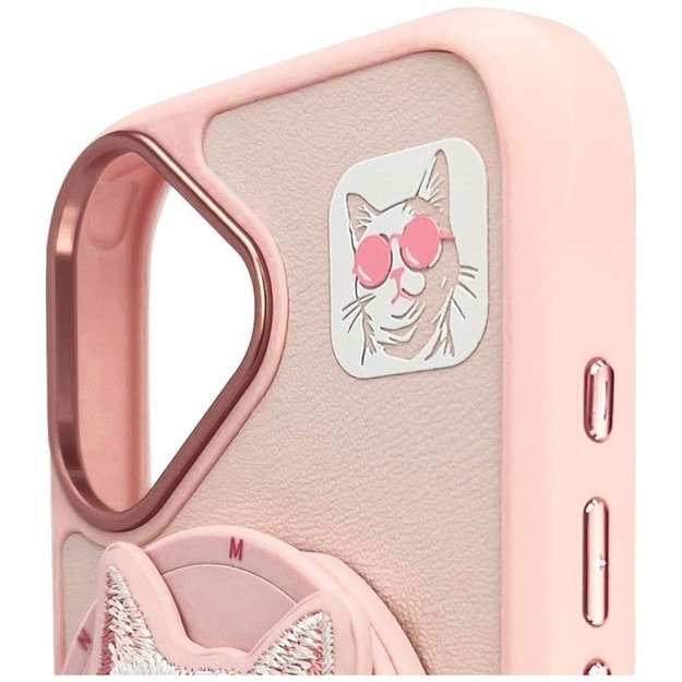 Nimmy Glasses Cool Cat MagSafe Case for iPhone 16 - Pink 8