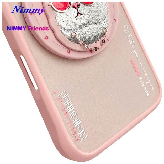 Nimmy Glasses Cool Cat MagSafe Case for iPhone 16 - Pink 11