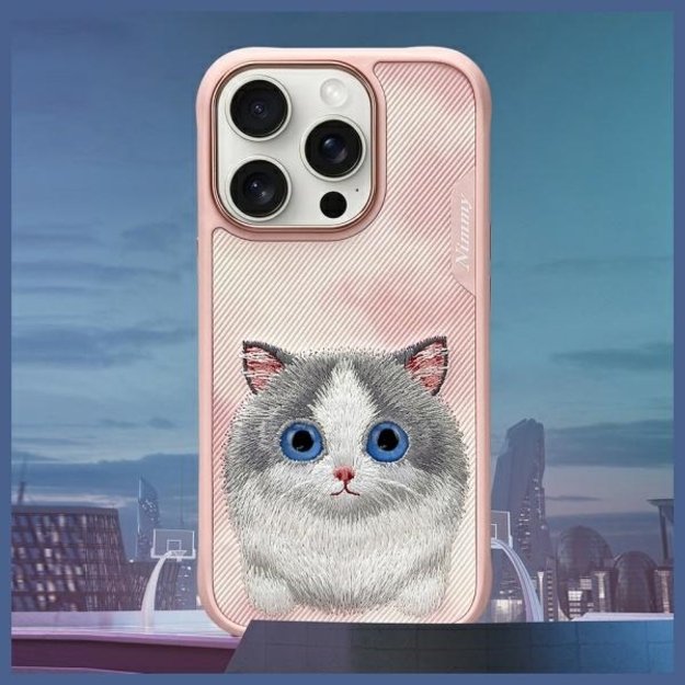 Nimmy Big Eyed Pet 2.0 Cat Case for iPhone 16 Pro - Pink 7