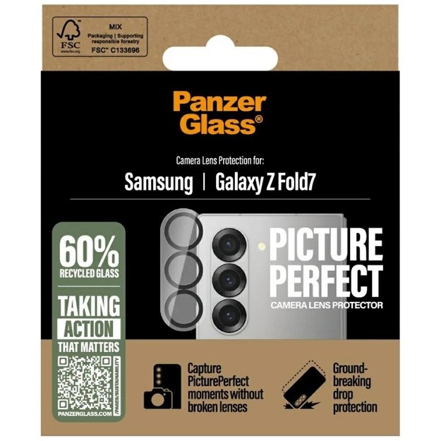 PanzerGlass PicturePerfect Tempered Glass Lens for Samsung Galaxy Z Fold 7 3