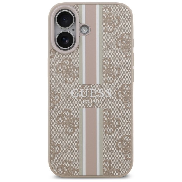 Guess 4G Printed Stripes MagSafe Case for iPhone 17 - Pink 2