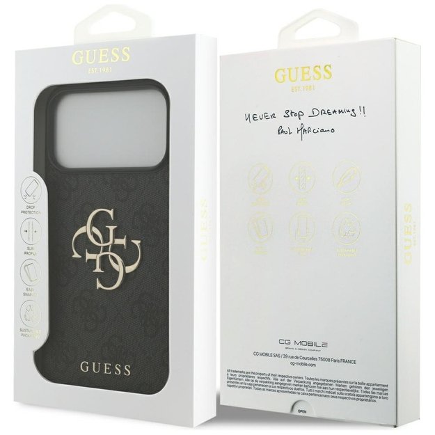 Guess 4G Big Logo Case for iPhone 17 Pro Max - Black 7