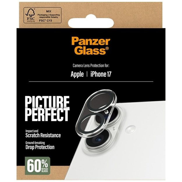 PanzerGlass PicturePerfect Tempered Glass Lens Screen Protector for iPhone 17 3