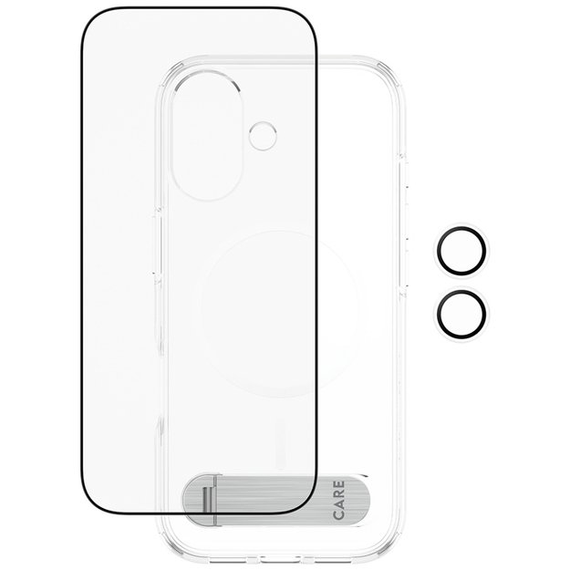 CARE by PanzerGlass Feature Kick 3in1 Case + Glass + Lens for iPhone 17 2
