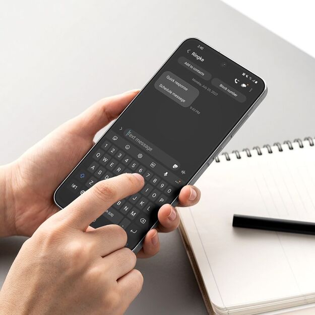 Ringke Easy Slide 2-pack tempered glass for Samsung Galaxy A56 5G - transparent 5