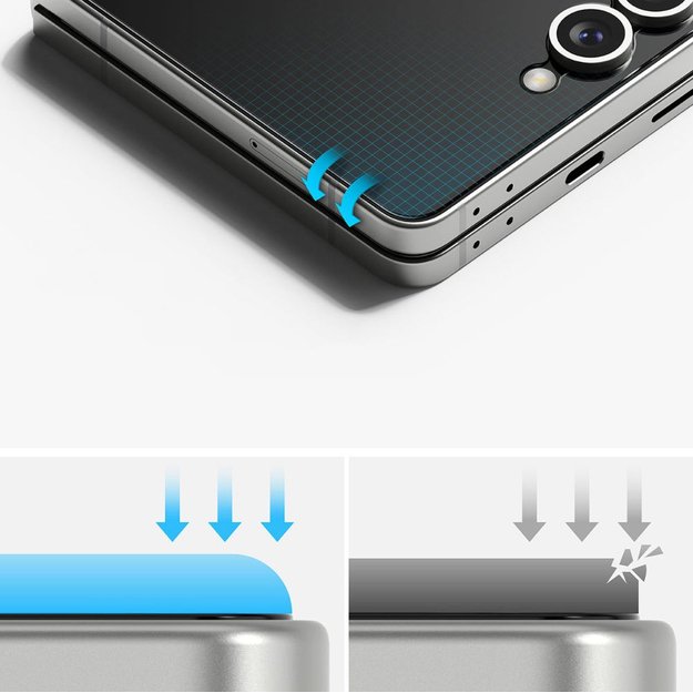 Ringke Protector Pro 3-in-1 Protective Set for Samsung Galaxy Z Flip 7 - Transparent 7