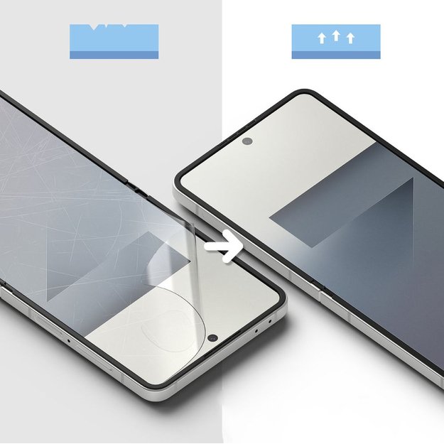 Ringke Protector Pro 3-in-1 Protective Set for Samsung Galaxy Z Flip 7 - Transparent 6