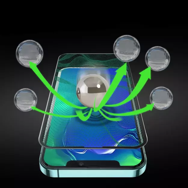 Bestsuit 6in1 set for iPhone 11 Pro Max case / flexi tempered glass / foil on the back / camera glass / cloths / applicator (D30 Buffer) 8
