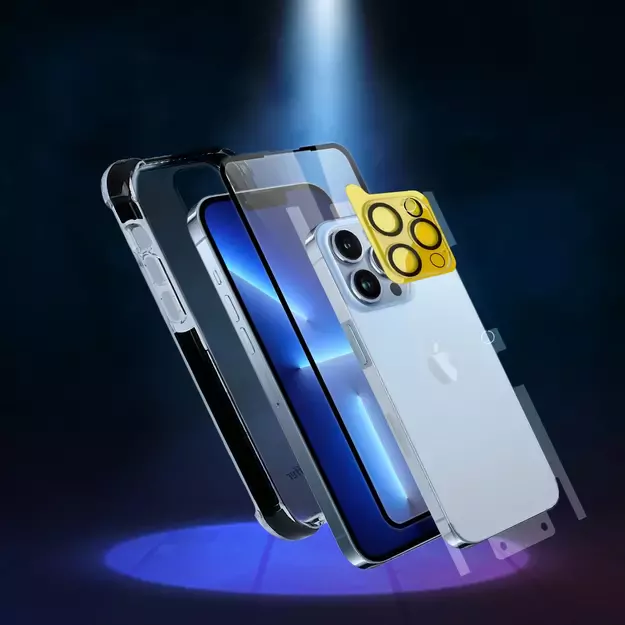 Bestsuit 6in1 set for iPhone 11 Pro Max case / flexi tempered glass / foil on the back / camera glass / cloths / applicator (D30 Buffer) 5