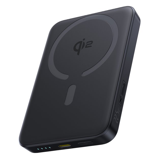 Baseus EnerFill FM12 10000mAh 22.5W Qi2 Power Bank MagSafe Compatible with Baseus Simple USB-C 20V/3A 30cm Cable - Black
