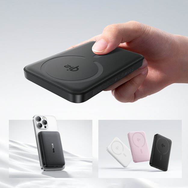 Baseus EnerFill FM12 10000mAh 22.5W Qi2 Power Bank MagSafe Compatible with Baseus Simple USB-C 20V/3A 30cm Cable - Black 8