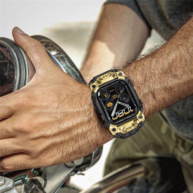 Supcase Unicorn Beetle Ore Case for Apple Watch 10/11 (46 mm) - Black and Gold 4