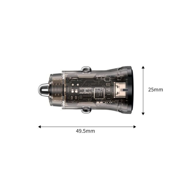 Tech-Protect CC01 45W 2-Port USB-A / USB-C Car Charger - Black 2