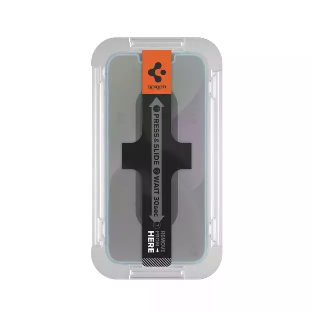 Spigen Glas.tR EZ Fit Tempered Glass for iPhone 13 / 13 Pro / 14 / 16e 5