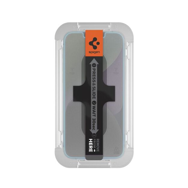 Spigen Glas.tR EZ Fit Tempered Glass for iPhone 13 / 13 Pro / 14 / 16e 14