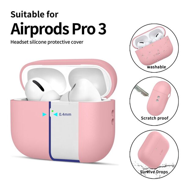 Tech-Protect Silicone Case for AirPods Pro 3 - Pink 3