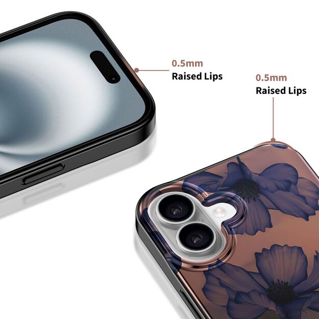 Tech-Protect Lamano MagSafe case for iPhone 16 - brown-purple 5