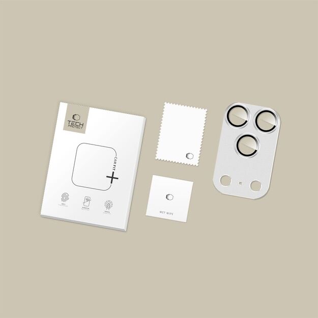 Tech-Protect Camfull Fit+ Camera Lens Glass for iPhone 17 Pro - Silver 3