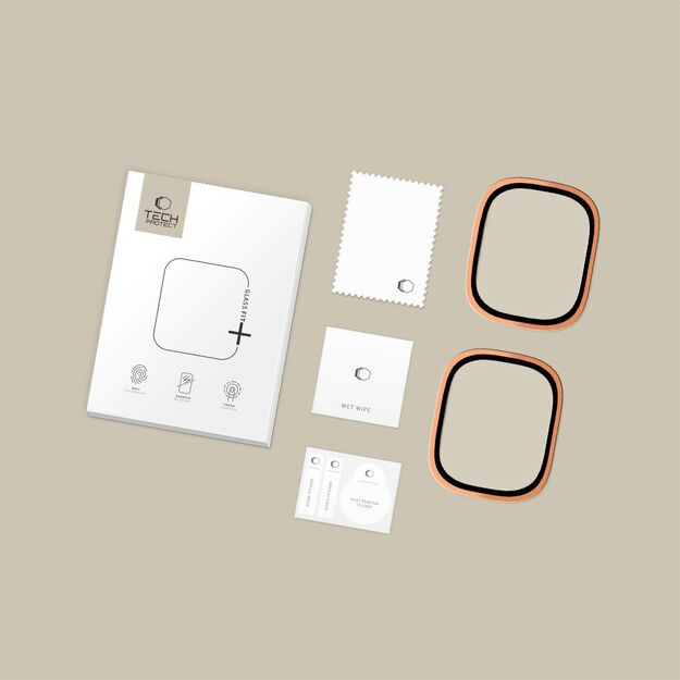 Tech-Protect 2-pack tempered glass for Apple Watch Ultra 49mm - orange 4