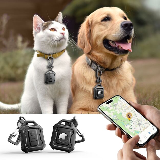 Tech-Protect Kevlar Pro Case for Apple AirTag 1/2 - Black 4