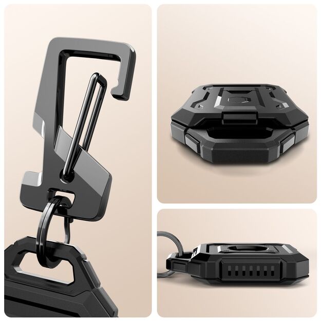 Tech-Protect Kevlar Pro Case for Apple AirTag 1/2 - Black 1