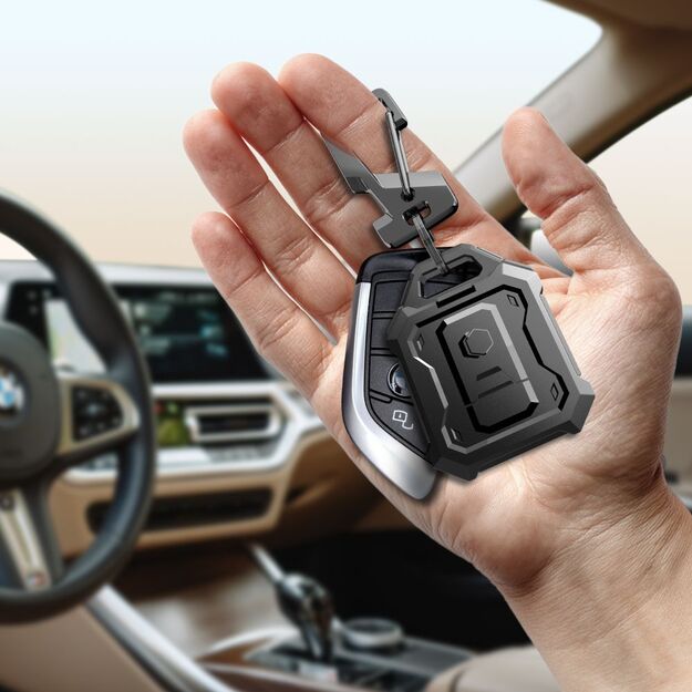 Tech-Protect Kevlar Pro Case for Apple AirTag 1/2 - Black 5