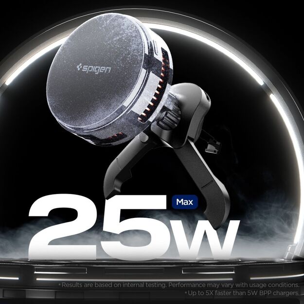 Spigen Essential EV25MFAQ Magnetic MagSafe Car Air Vent Mount - Black 2