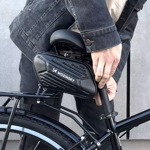 Wozinsky bicycle saddle bag waterproof 1.5l black (WBB27BK) 12