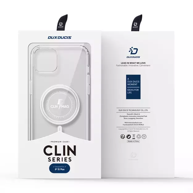 iPhone 15 Plus Case with MagSafe Dux Ducis Clin - Transparent 24