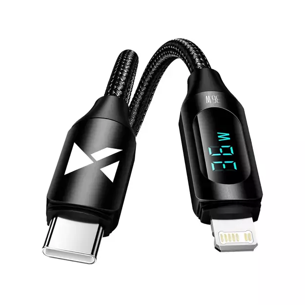Wozinsky WUCLC1 Lightning - USB-C cable 36W 480Mb/s 1m - black 1