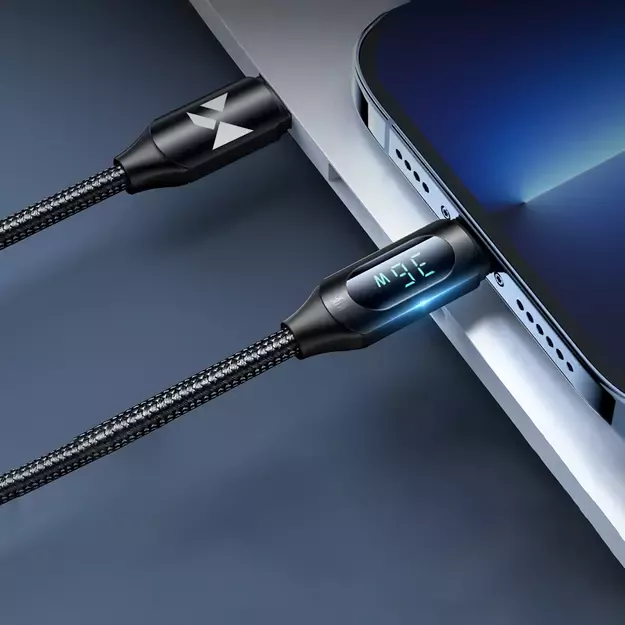 Wozinsky WUCLC1 Lightning - USB-C cable 36W 480Mb/s 1m - black 5