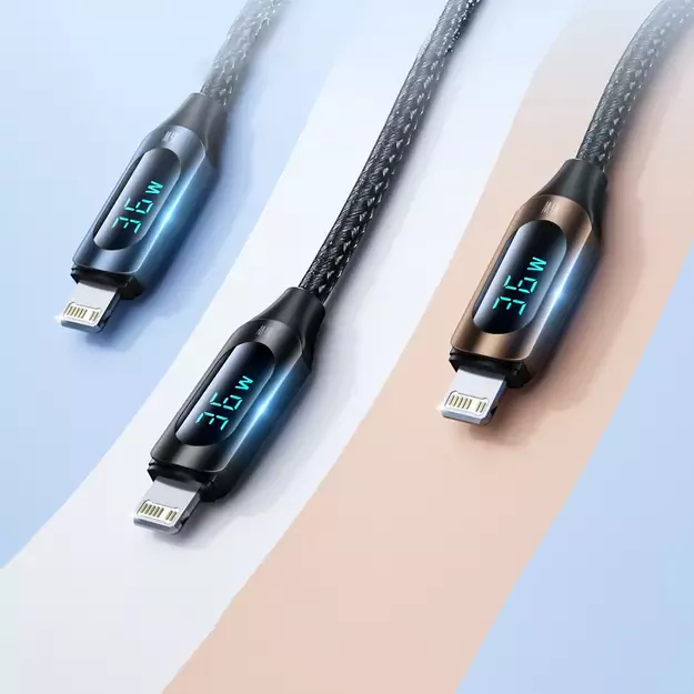 Wozinsky WUCLC1 Lightning - USB-C cable 36W 480Mb/s 1m - black 4