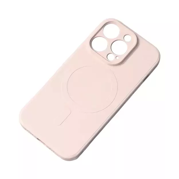MagSafe compatible silicone case for iPhone 15 Silicone Case - cream