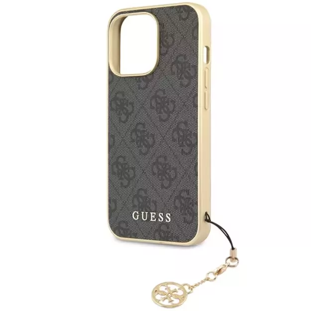 Guess 4G Charms Collection case for iPhone 14 Pro - gray 5