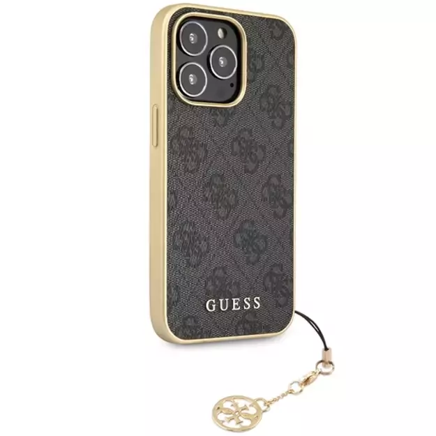 Guess 4G Charms Collection case for iPhone 14 Pro - gray 3